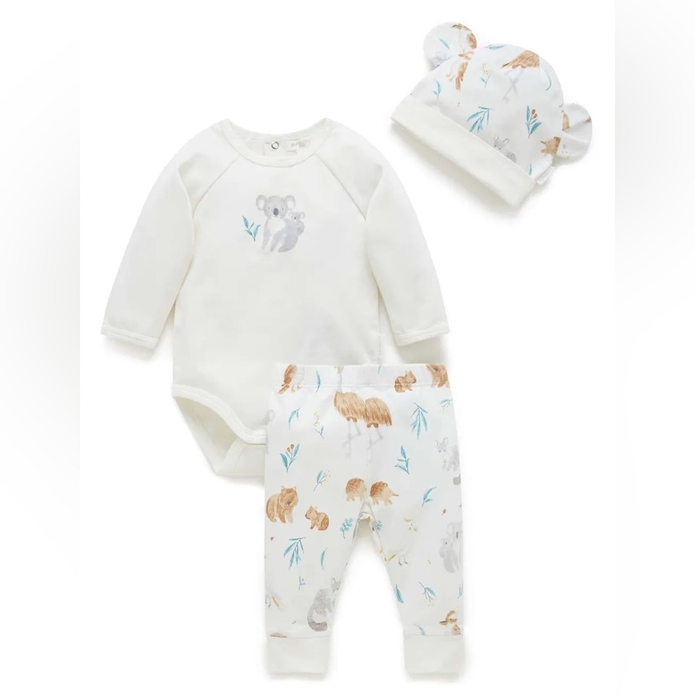 PUREBABY Organic Baby Kids Koala Friends Gift Pack *NWT*